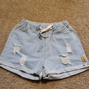 🔥BOGO🔥 tie front jean shorts